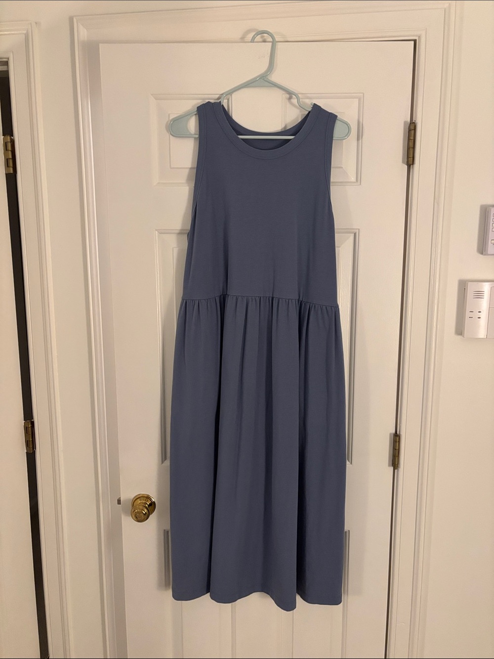 a new day Sleeveless Midi Dress in Dusty Blue